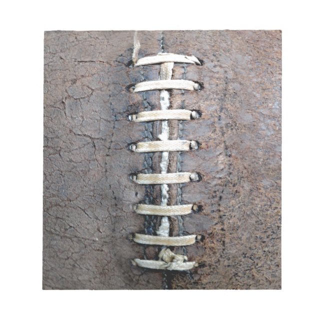 Football Strings vertical Notepad (Front)