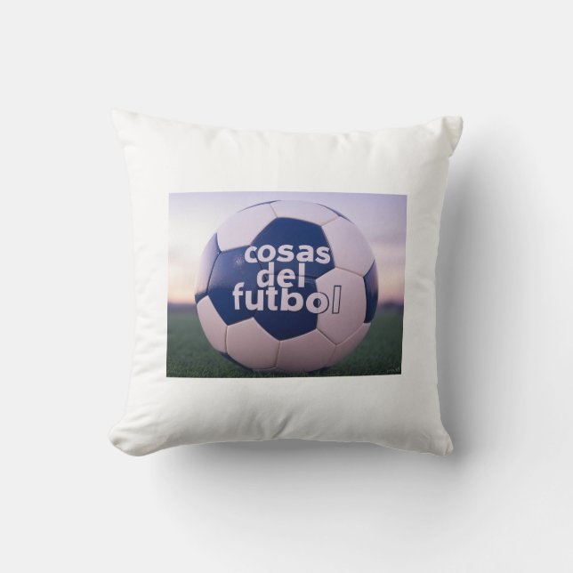 Football Stuff Throw Pillow (Front)