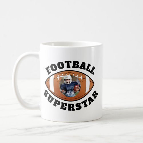 Football Superstar Photo Coffee Mug