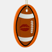 football sweetheart multiple messages ornament (Right)