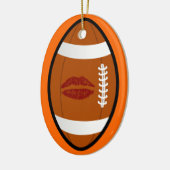 football sweetheart multiple messages ornament (Left)