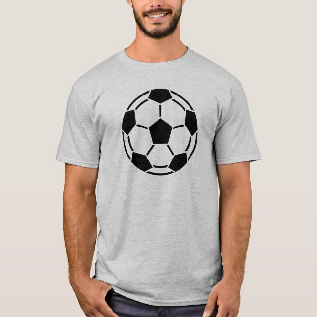 Football Symbol - Black T-Shirt (Front)