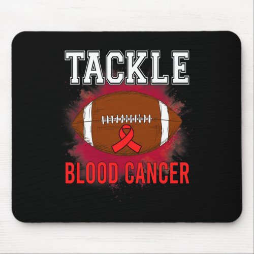 Football Tackle Blood Cancer Awareness Men Women R Mouse Pad