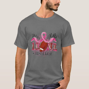 Football Tackle Cancer Pink Ribbon Breast Cancer A T-Shirt