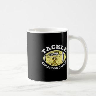 Football Tackle Childhood Cancer Awareness Wear Go Coffee Mug