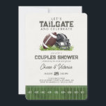 Football Tailgate and Celebrate Couples Shower Invitation<br><div class="desc">Let's tailgate and celebrate! Score big with our Classic Football theme party decor, perfect for celebrating your little all-star's special day! Transport your guests to the gridiron with our timeless decorations, evoking the excitement of the big game. Every detail is designed to capture the essence of America's favorite sport. So,...</div>