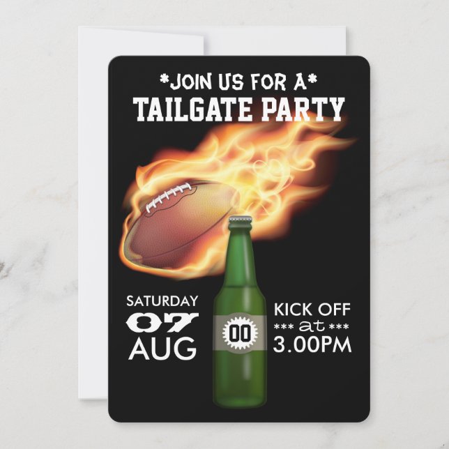 Football Tailgate Party Invitation (Front)