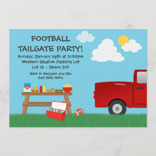 Football Tailgate Party Invitation