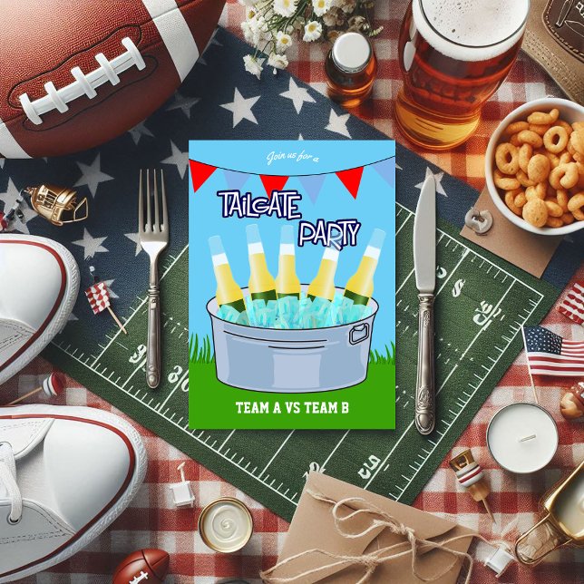 Football Tailgate Party Invitation (Football Tailgate Party Invitation)