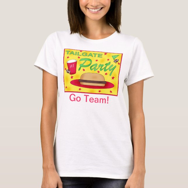 Football Tailgate Party Tee Shirt (Front)
