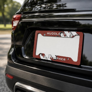 Football Tailgate Personalized License Plate Frame