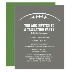 Tailgate Invitations Zazzle