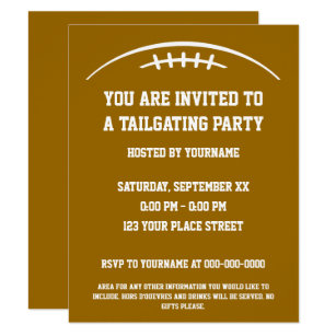 Tailgate Invitations Zazzle