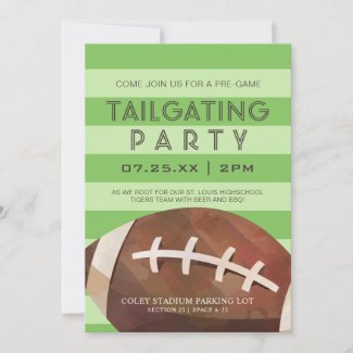 Football Tailgating Party Invitation