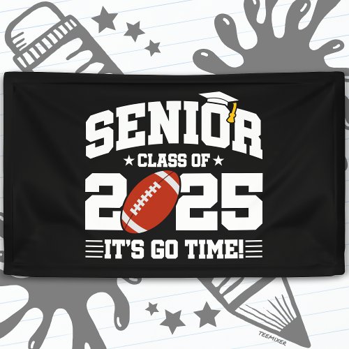 Football Team Class of 2025 Graduation Senior 2025 Banner