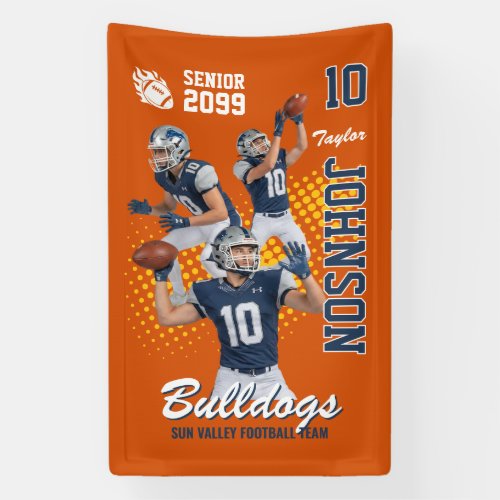 Football Team Custom Photo Senior Night Sports Banner