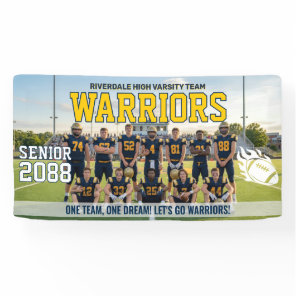 Football Team High School Senior Night Sports Banner