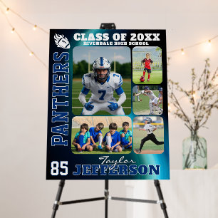 Football Team High School Sports Picture Collage Foam Board