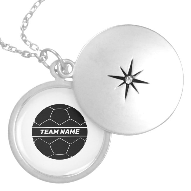 Football Team Locket Necklace (Front)