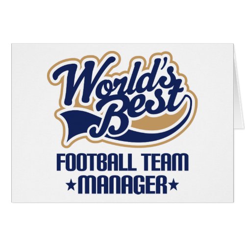 Football Team Manager Gift