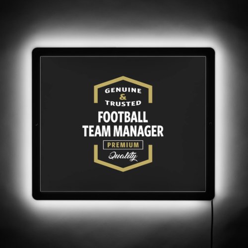 Football Team Manager Logo Gift Ideas   LED Sign