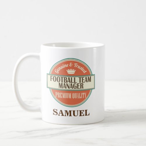 Football Team Manager Personalized Office Mug Gift