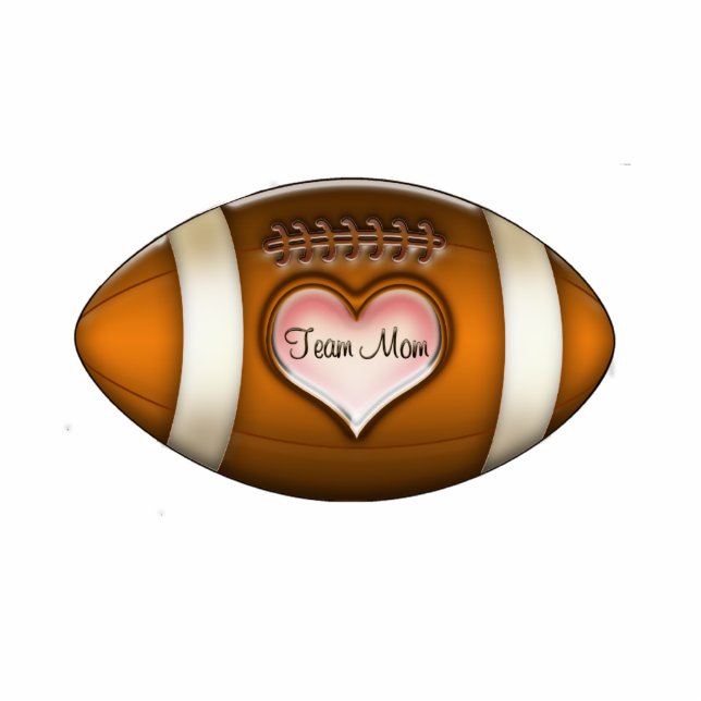 Football Team Mom Ornament (Front)