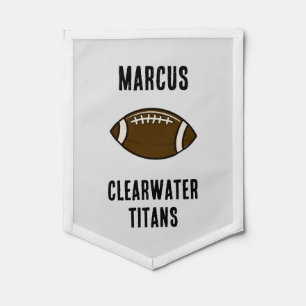 Football Team Name Custom  Pennant
