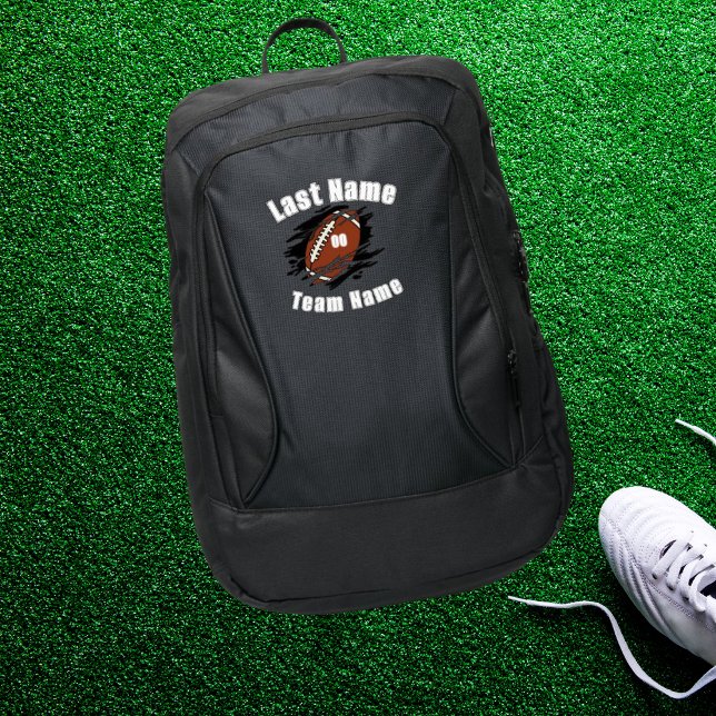 Football Team Name - Custom Sports Backpack (Custom Team Uniform - Football Sports Bags)
