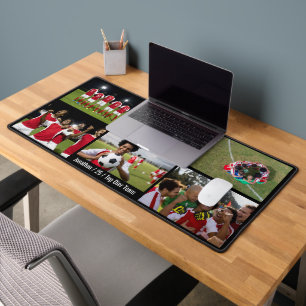 Football Team Personalize Images Soccer Sport Desk Mat