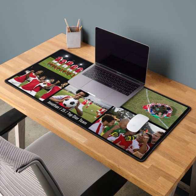 Football Team Personalize Images Soccer Sport Desk Mat (Office 2)