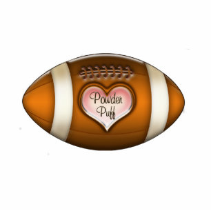 Football Team Powder Puff Ornament