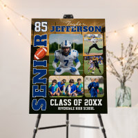 Football Team Senior Night Sports Photo Collage