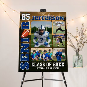 Football Team Senior Night Sports Photo Collage Foam Board