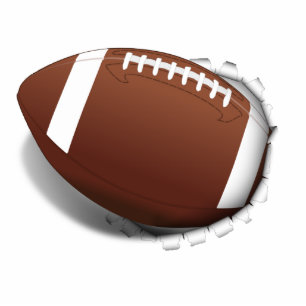 Football Tearing Out Christmas Cutout