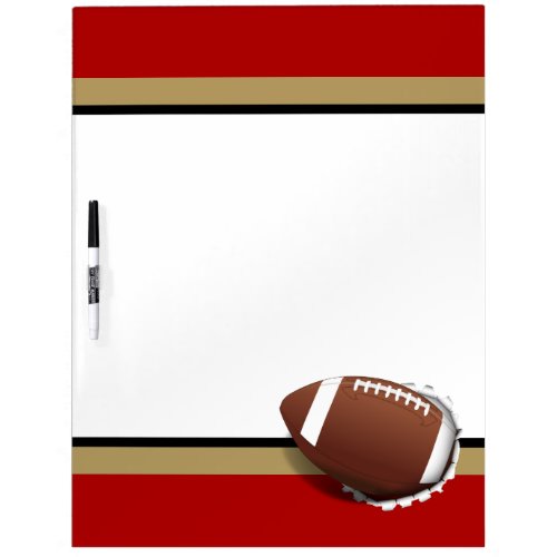 Football Tearing Out _ Team Colors _ Gold  Black Dry_Erase Board