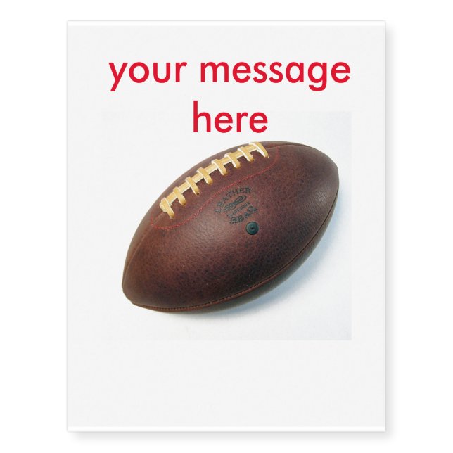 football temporary tattoos (Front)
