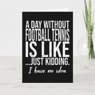 Football Tennis funny gift idea Card