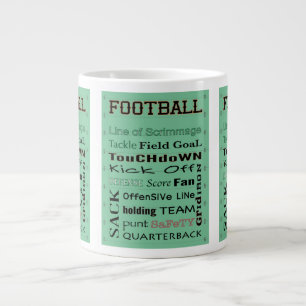 FOOTBALL Terminology Giant Coffee Mug