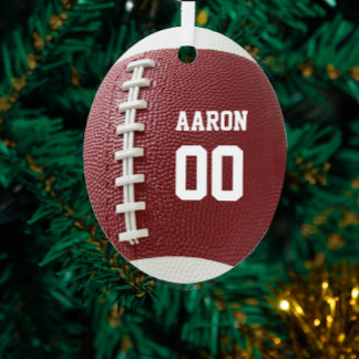Football Texture Look  Metal Ornament