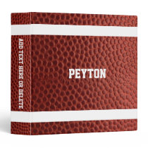 Football Texture Personalized 3 Ring Binder Football Texture Personalized 3 Ring Binder