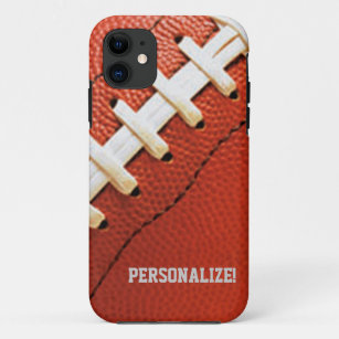 Leather Football iPhone Cases Covers Zazzle