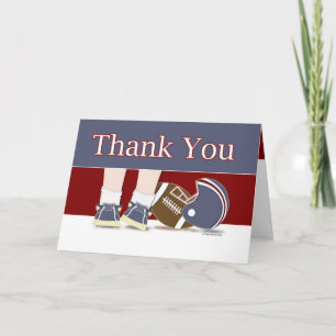 Football Thank You Card Template