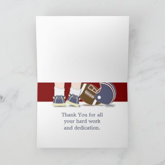 Football Thank You Card Template | Zazzle