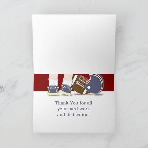 Football Thank You Card Template | Zazzle