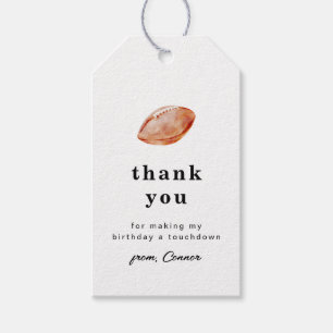 Football Thank You Tag