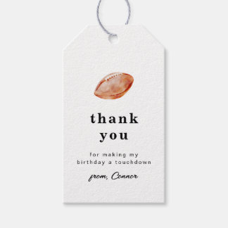 Football Thank You Tag