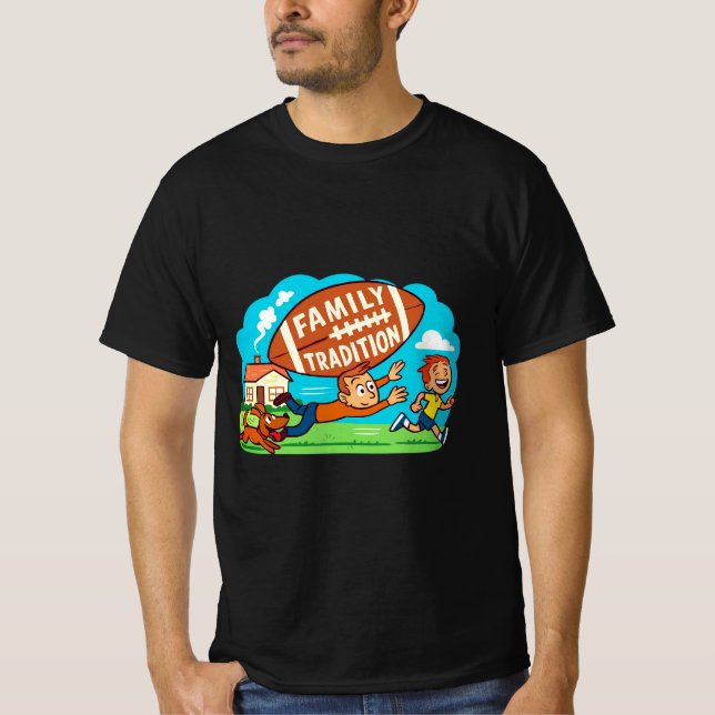 Football Thanksgiving Shirt | Family Tradition (Front)