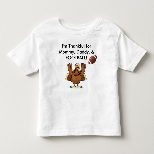 Football Thanksgiving shirt for kids! (Front)