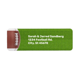 Football Theme Bar Mitzvah Label